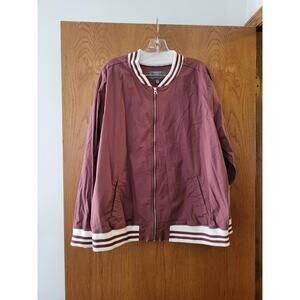 Torrid Bomber Jacket - Cotton Poplin Purple EUC Size 3
